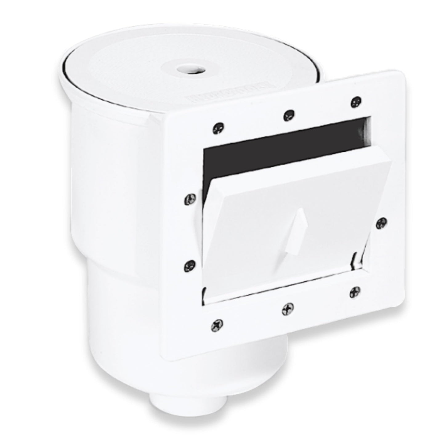 Swimline HYDROTOOLS Standard ABS Thru-Wall Skimmer Kit, White - Includes Return Fitting and Vacuum Plate, Maintenance Accessories for Above Ground and Backyard Deck Swimming Pools