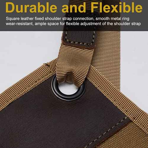 VIPERADE VAQ1 Mens Apron, Work Canvas Apron with Pockets Woodworking Aprons for Men