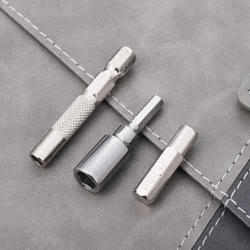 1/4 to 4mm Bit Adapter, Hex Screw Driver Bit Adapter 3PCS 4mm Bits Set Converter Adapters Slotted for Precision Bits Set Screwdriver Converter