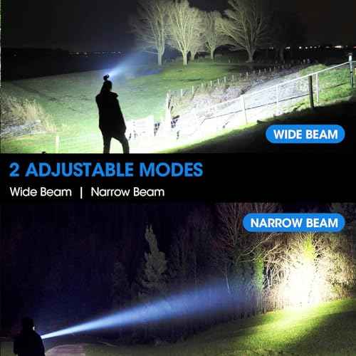 Rechargeable LED Flashlight High Lumens - 99,000 Lumens Super Bright Flash Light with 5 Modes, Waterproof Powerful Linterna Multifunctional Flashlights for Camping