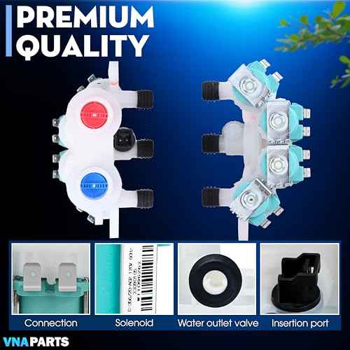 For Maytag Bravos XL MVWB765FW0 MVWB835DW2 MVWB855DC2 MVWB835DW3 MVWB835DW1 MVWB835DW4 MVWB766FW0 MVWB765FW1 MVWB765FW2 MVWB765FW3 MVWB855DC3 MVWB766FW1 MVWB865GC0 Replaces Washer Water Inlet Valve