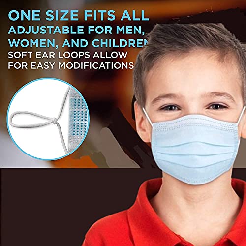 ValuMax 5630E-PGO Ultra-3-In-1 Sensitive Disposable Earloop Face Masks, Cellulose Inner Layer, High Filtration, PGO Multicolor, Box of 50