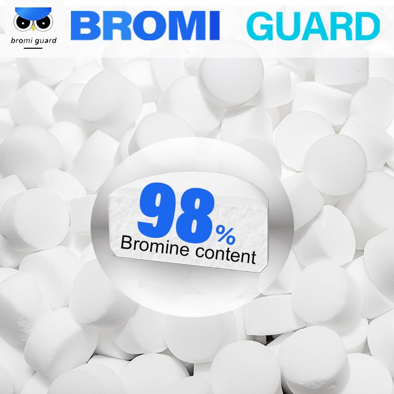 【1 Inch 5.5 Lbs】 Bromine Tablets for Spa Hot Tub Chemical Tabs Brominating Tablets Spa Hot Tub Chemical Sanitizer