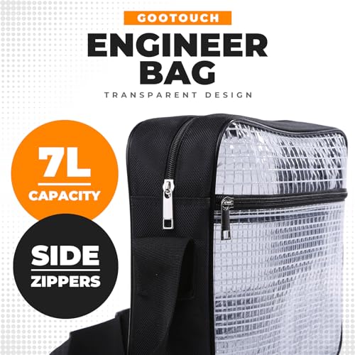 Engineer Bag -14 Inches Cleanroom Transparent Tool Bag Simple Type (7 Liters)