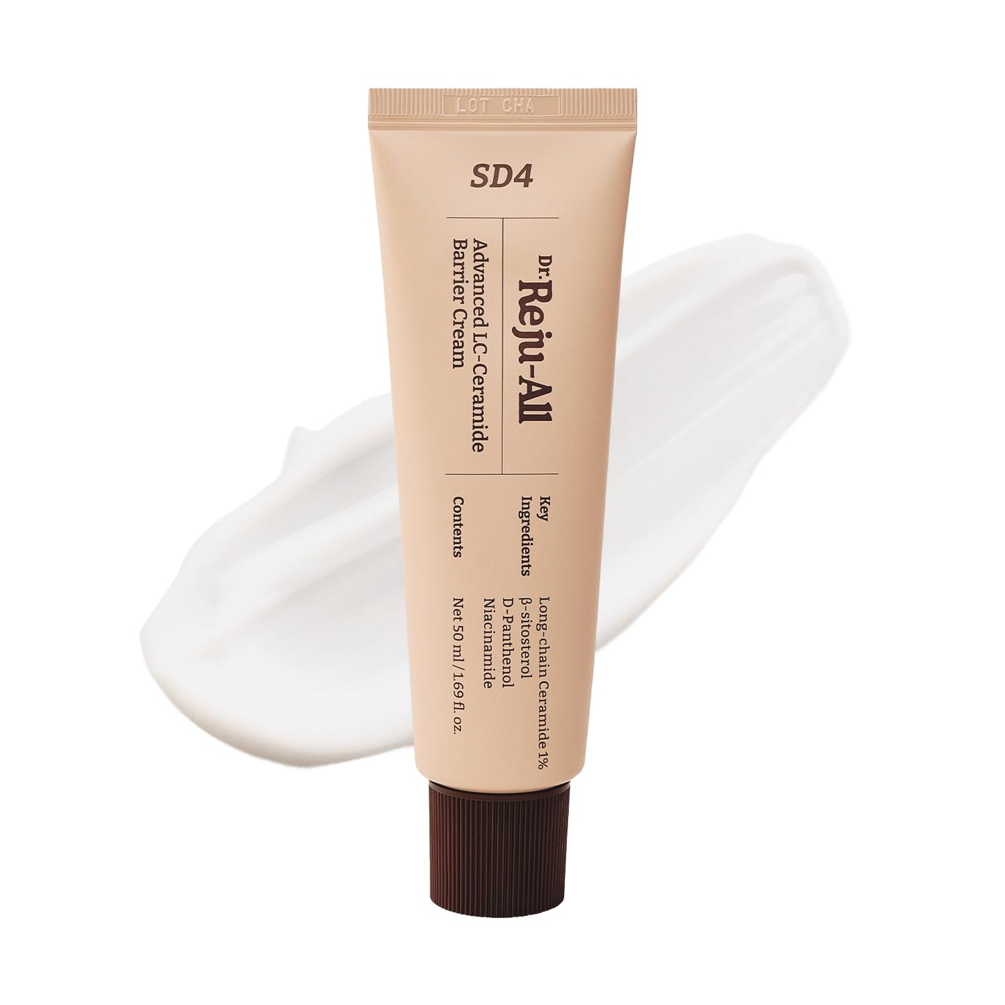 Dr.Reju-All Advanced LC-Ceramide Barrier Cream - Patented Long Chain Ceramide Deep Hydration - Lightweight Korean Face Moisturizer for Strengthening Skin Barrier - 1.69 Fl Oz