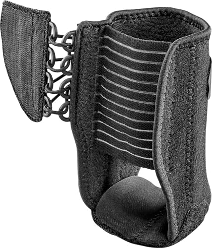 ACE Ankle Brace with Side Stabilizers, Adjustable, Black, 1/Pack