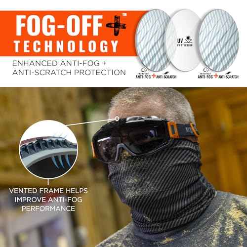 Ergodyne Skullerz Modi Protective OTG Safety Goggle, Indirect Venting, Anti Fog, Scratch Resistant?