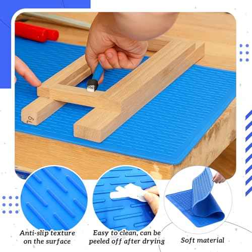 Breling 30"x20" Large Silicone Glue Mat, Thick 3.2mm, Heat Resistant Mat for Crafts, Projects, Tabletop - Easy to Clean Silicone Mats, Non-slip Surface - Rolls up for Convenient Storage