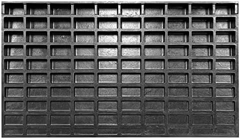 Electriduct 2.4" Non Slip Rubber Threshold Wheelchair Ramp for Accessibility | Use with Wheelchairs, Mobility Scooters for Home, Steps, Stairs, Doorways, Curbs - 40" W x 24" L Black