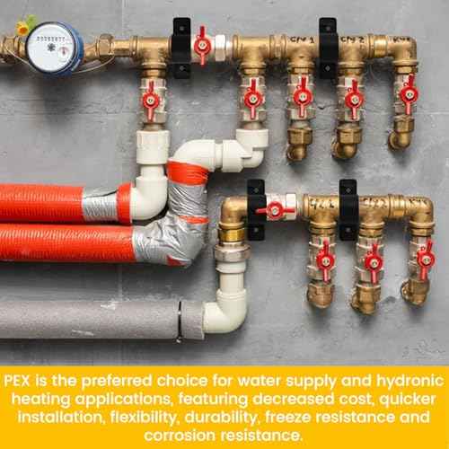50 Pack 1/2 Inch Pipe Clamps Pex Clamp Heavy-Duty Bulk Pipe Supports Suspension Clamp Pex Clamps for Pex, Copper, CPVC (1/2inch)