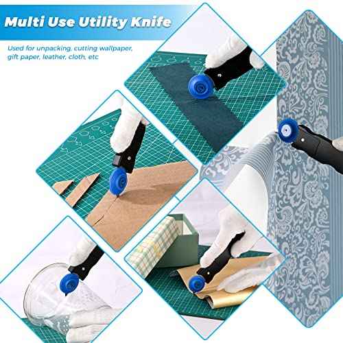Gomake Vinyl Wrap Cutter Car Coating Film Window Tint Cutting and Trimming Alloy Roller Positioning Knife Paperback Slitter Knife Car Wrap Film Vinyl Gap-Cutter for Car Wrapping,Wallpaper Pasting