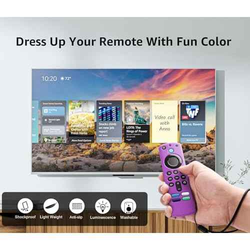 3 Pack Silicone Remote Cover Case, Anti Slip Silicone Protective Case Glow in The Dark with Lanyard(Glow Green & GlowPurple & Sky Blue)