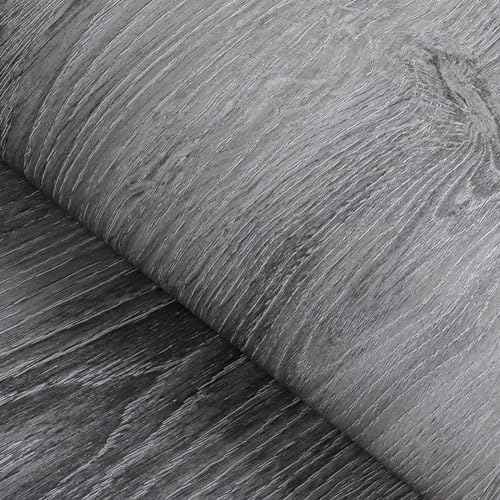 FunStick 36"x200" Grey Natural Wood Contact Paper for Cabinets Peel and Stick Grey Wood Wallpaper Self Adhesive Wood Grain Contact Paper for Countertop Paper Desk Walls Waterproof Wall Paper Roll