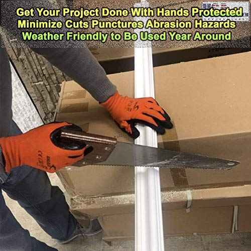 Safety Work Gloves Latex Coated for Men and Women 10-Pair-Pack Knit Firm Grip