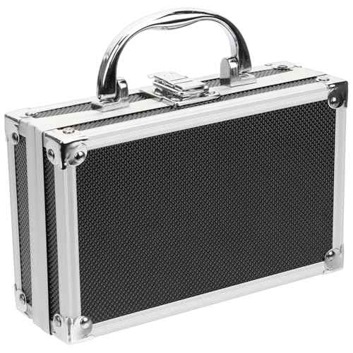 Mini Briefcase Aluminum Tool Holder Box Case, Baby Briefcase Zarges Aluminum Cases Professional Flight Briefcase Tool Box Travel Luggage Organizer Case for Craftsman Carry Man