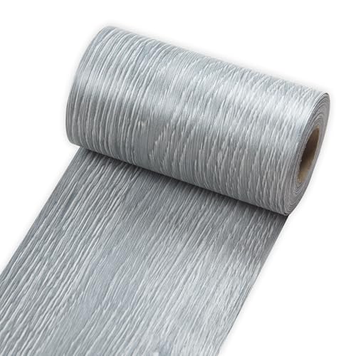 Self Adhesive Wood Grain Tape for Mirrors, 4 inch X 32 ft Decorative Duct Tape Wood Repair Tape, Gray Wood Grain Repair Patch for Tables, Floor, Bathroom, Cabinets, Handicraft DIY