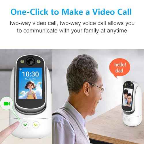 Video Call Security Camera Indoor, Nanny Camera Baby Camera Pet Camera,2-Way Video Call,2-Way Audio, 360¡ÆPan/Tilt WiFi Camera for Home Security, Motion Tracking, 1080P 2.8 inch HD Screen,Night Vision
