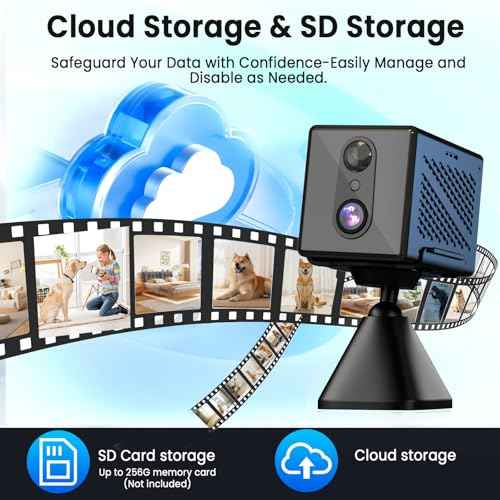 2025 Upgraded 4K Security Camera, 5GHz WiFi Indoor Camera, Home Security Camera with Night Vision, Motion Sensor, Long Battery Life, Motion Detection, Remote Viewing, Wireless Surveillance Cam