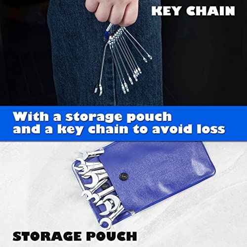4mm Metric Mini Wrench Set, 10-Piece, High Carbon Steel, Chrome Plated