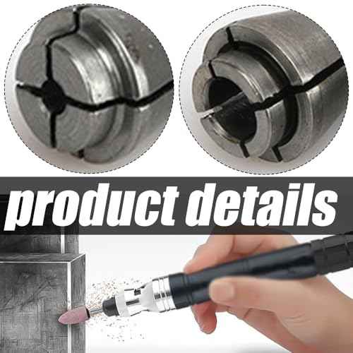 6 Pack Die Grinder Collet, Grinding Machine Clamping Collet Adapter 1/4" and 1/8" Arbors Shanks, 3 Pack 3mm and 3 Pack 6mm Grinding Machine Clamp