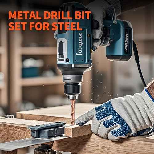 M35 Cobalt Stubby Drill Bit Set for Metal & Stainless Steel, SAE Sizes 3/32"-1/8"-3/16"-1/4"-5/16", 5-Piece Carbide Drill Bits with 1/4" Hex Shank for Quick Chucks & Impact Drivers