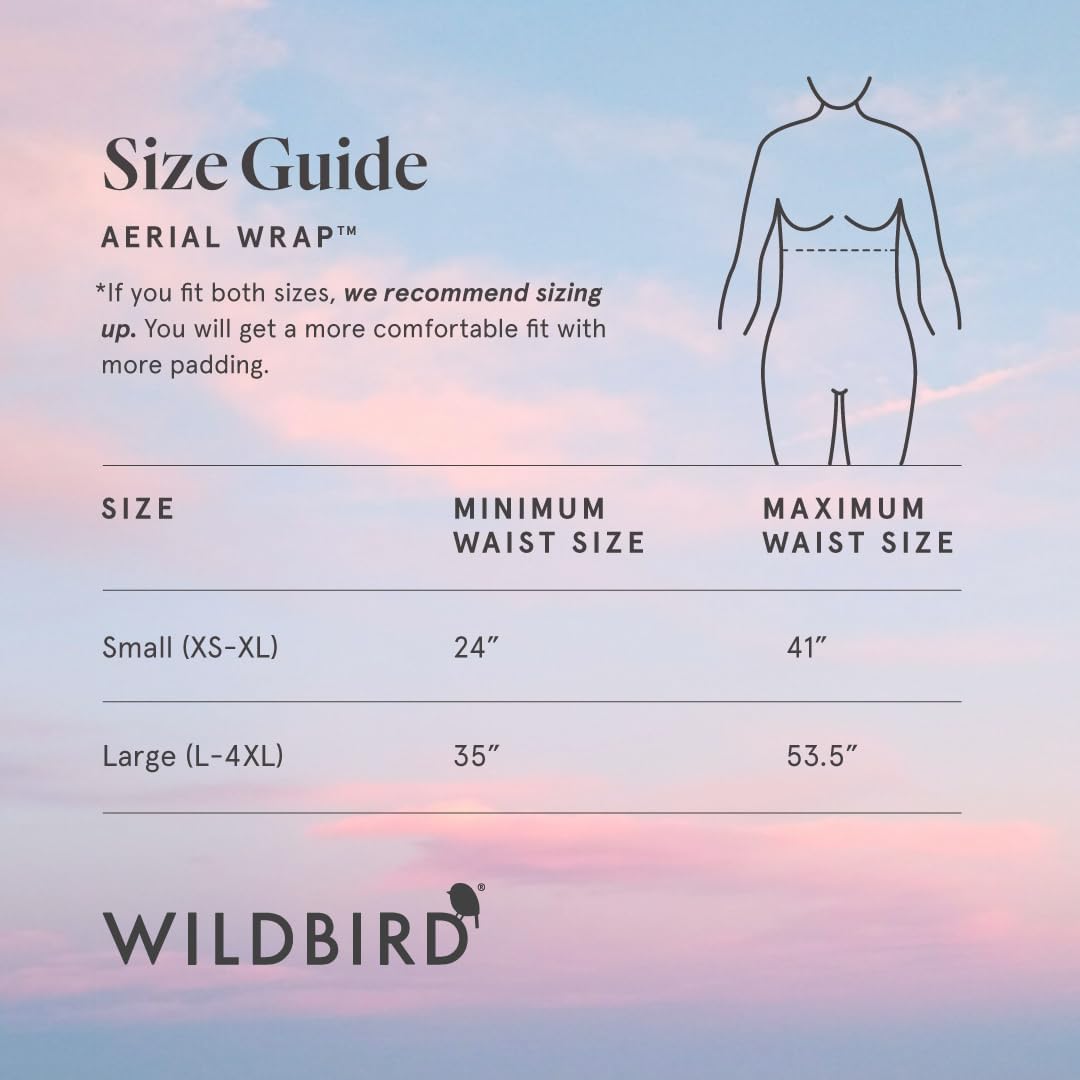 WildBird - Aerial Buckle Wrap - 0-6 Months - Large (L-4XL) Desrt Lark - Newborn Baby Carrier - Front Carry - Soft Fabric, Straps, Head Support, Padded Waist Belt - Baby Essentials - New Mom Gifts