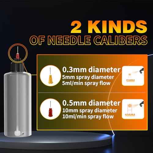Lionbow Spray Bottles Set for Paint Sprayer Gun -6 Bottles,6 Nozzles, for P01
