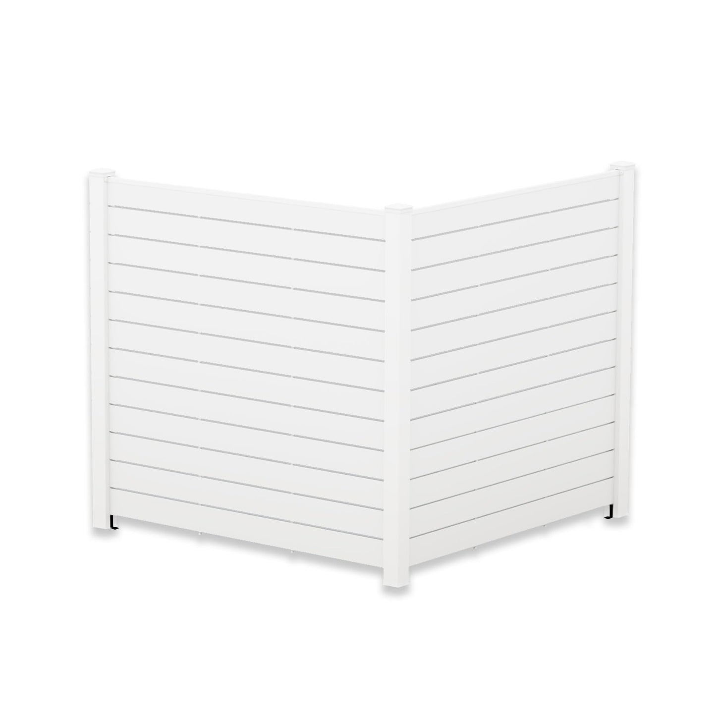 Kozyard Ground Mounting Kit for 2-Panel Privacy Screens – Perfect for Securing to Concrete – Helps Hide Clutter and Keep Your Outdoor Space Neat – Fits Both White & Black Panels