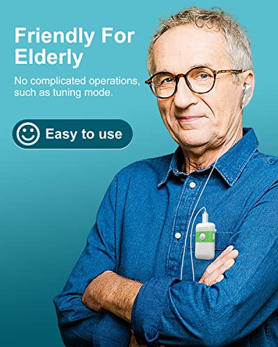 Hearing Amplifier-Personal Sound Amplifier Rechargeable Hearing Amplifier For Senior with Noise Celling,Hearing Aid Amplifier for Adults,Hearing Assistance Personal Hearing Amplifer For One Ear