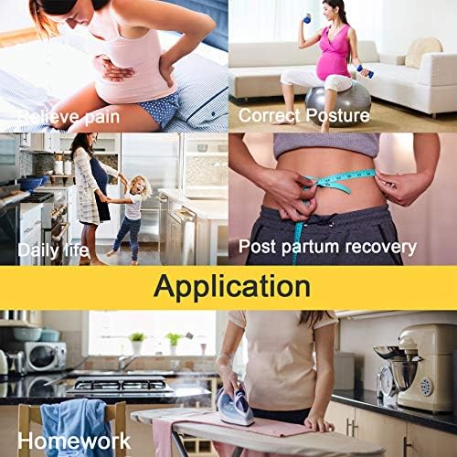 URSEXYLY Maternity Support Belt Postpartum Waist Trainer Shapewear Recovery Waist Cincher Black