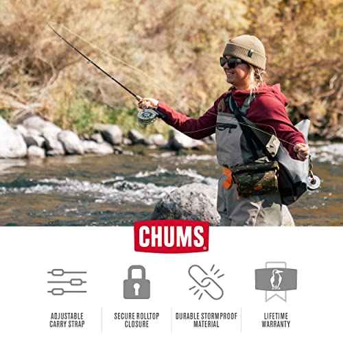 Chums Unisex Chums Downstream 4l Rolltop Dry Bag Shoulder Bag Waist Pack, Gray/Blue, One-Size