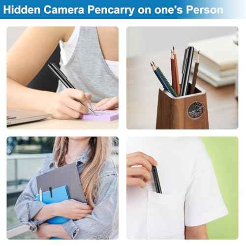 Hidden Camera Pen,Secret MINI Camera with Built-in 64GB Memory,HD Body Video Recorder Camera for Indoor Meeting Classroom Learning