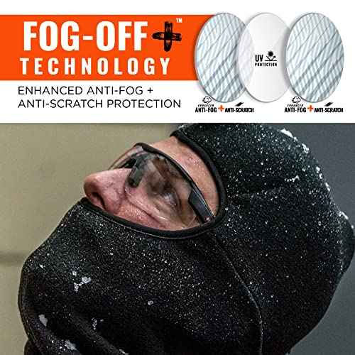 Ergodyne Skullerz SKOLL Anti Scratch Safety Glasses, Anti-Fog, ANSI z87.1