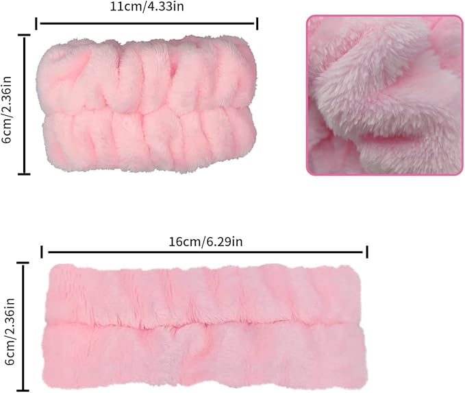 2 Pairs Wrist Washband for Women Washing Face, Wrist Spa Washband Absorbent Wristbands, Prevent Liquids from Spilling Down Your Arms