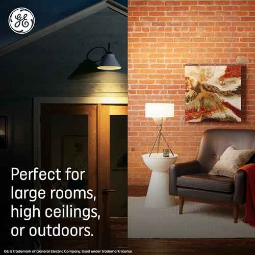 GE Ultra Bright LED Light Bulbs, 100 Watt Equivalent, Daylight, Ceiling Fan Clear A15 Bulbs (8 Pack)