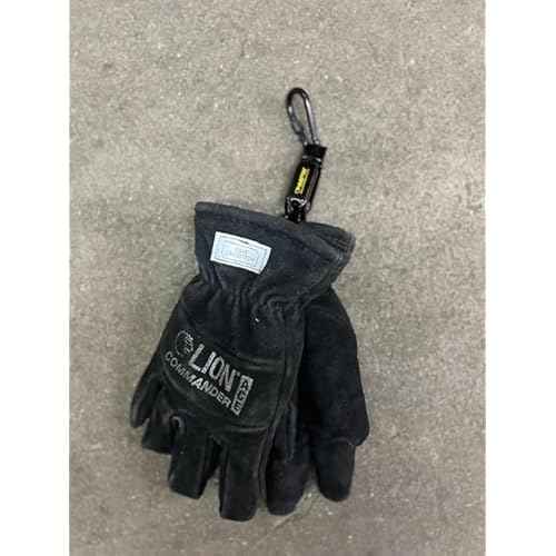 Multipurpose Webbing Industrial Glove Clamp Last glove strap, clip, holder you will ever need., Standard, Black