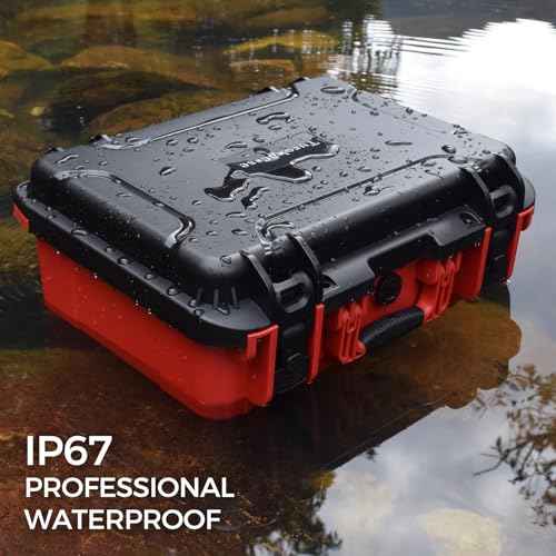 Case for Milwaukee M18 Impact & Torque Wrench ? Waterproof Hard Tool Box for Milwaukee 18V/20V Cordless Impact Wrench & 1/2" 3/4" 3/8" Torque Wrenches, Battery & Charger Storage (Case Only)