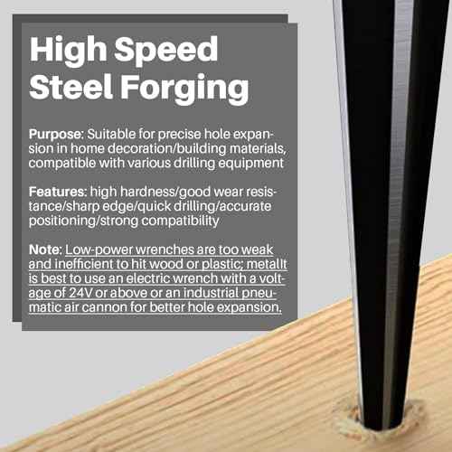 Tapered Reamer Set with T Handle, 3-13mm (1/8''-1/2'') & 5-16mm (3/16"-5/8") 6 Fluted, Carbon Steel Hex Shank for Guitar Woodworking - 2pcs