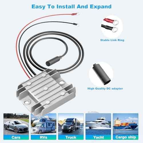 Starlink Mini 12V Adapter, DC 12?24V to 30V 3.5A Boost Converter, Vehicle/RV/Boat Power Supply for Starlink Mini Router, High-Efficiency DC Voltage Regulator & Waterproof Design