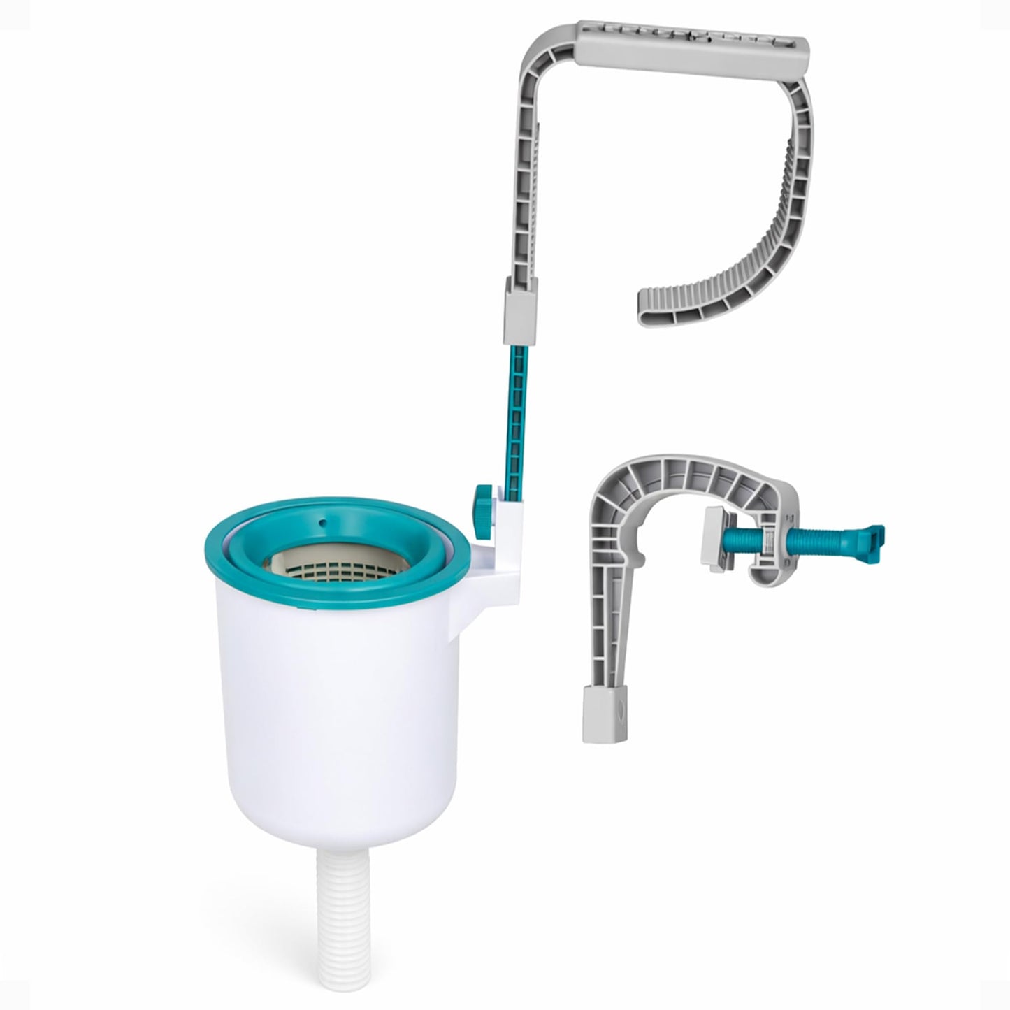 Bestway Flowclear Pool Wall Mounted Automatic Pool Surface Skimmer for Above Ground Pools with 530 Gallon and Above Filter Pumps, White/Blue