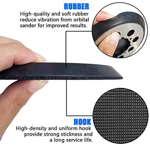 5" Hook-&-Loop Replacement Sander Pad for DeWalt DWE6423/6423K, DWE6421/6421K, DCW210B Random Orbital Sander - 5 Inch Aluminum Alloy Sanding Pad for Part Number DWE64233 & N329079 ¡¦