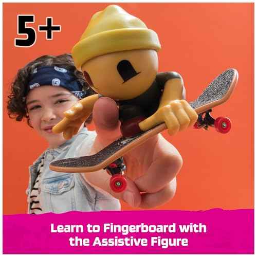 TECH DECK Sk8 Crew Fun Box, Portable Transforming Sk8 Park with 4 Fingerboards & 5 Figures, Collectible Mini Skateboards, Kids Toys for Ages 5 & Up