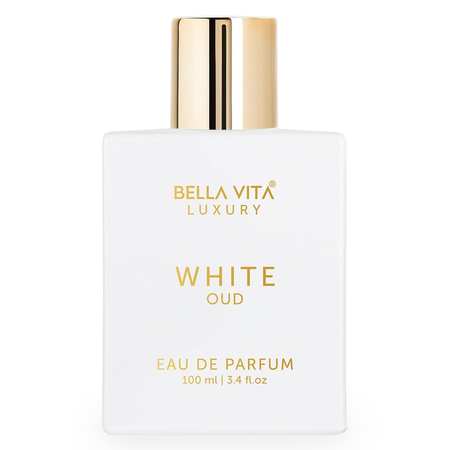Bellavita Luxury White Oud Eau de Parfum | 100 ml (3.4 fl.oz.) | Perfume for Men and Women | Fruity, Artemisia Lemon, Freesia, and Tobacco Notes | Long Lasting Unisex Fragrance