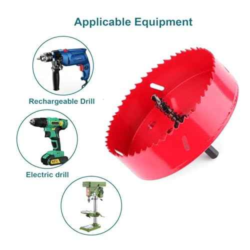 4 Inch / 102mm HSS Bi-Metal Hole Cutter with Pilot Drill Bit, Hole Saw for Wood, Plastic, Drywall, Metal Sheet