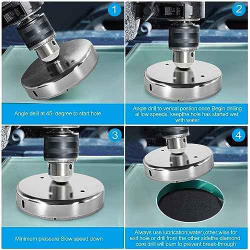 7-1/4 Inch Diamond Drill Bits, Glass Tile Hole Saw, Suitable for Ceramic, Glass, Tile, Porcelain, Marble