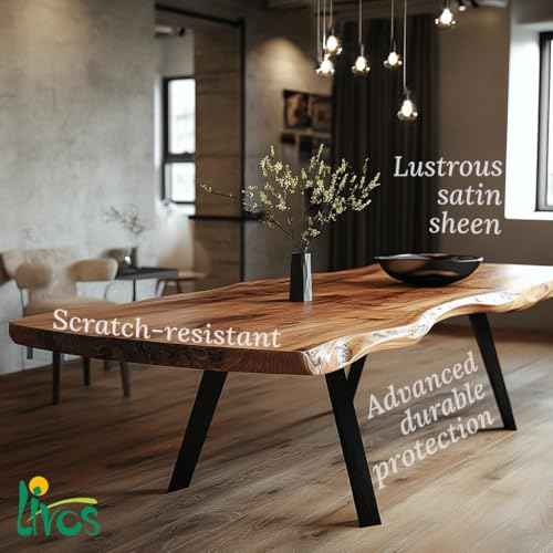 Livos Kunos 244, Natural Wood Oil, Interior Stain and Finish, High Coverage, Easy to Apply, Plant Based, Linseed Oil, Furniture & Flooring Hardwax Oil, Made in Germany (064 - Dark Walnut, 50ml)