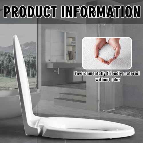 SS113 /SS114 Elongated Soft Slow Close Toilet Seat Compatible with TOTO SS114/SS115/SS154/SS204/SS22 Toilet Seat,Toilet Lid Slow Close Quiet No Slam, Heavy Duty Elongated Toilet, White