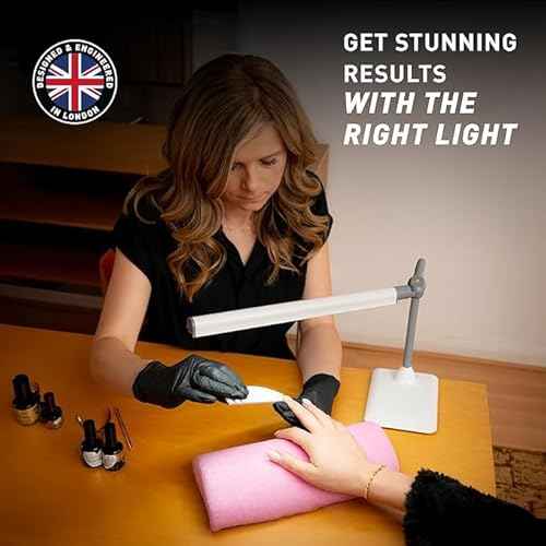 daylight Company Uno Pro Table Lamp, Standing Lamp for Living Room, Bedroom, Salon, Office, Touch Control, Flexible Arm, Sleek Design, Multipurpose