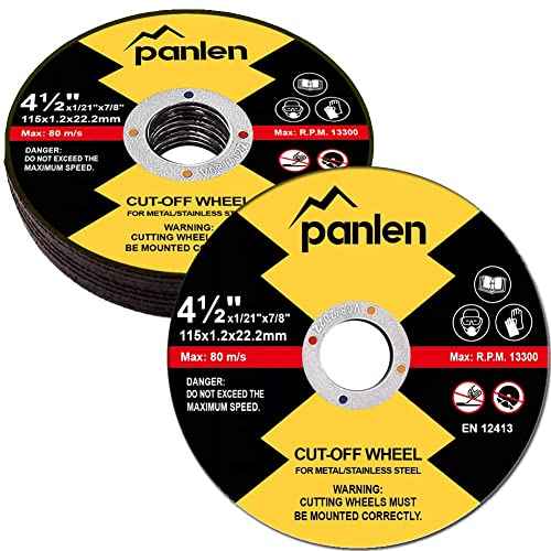 10 Pack Cutting Wheel 4 1/2 Metal Stainless Steel Cut Off Disk,Thin Cutting Blade for Angle Grinder