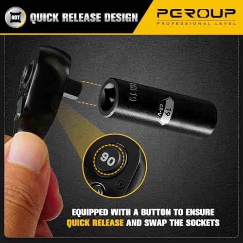 3-Piece Stubby Ratchet Set, 1/4¡±, 3/8¡±, 1/2¡± Drive 90-Tooth Mini Small Ratchets Wrenches, Quick Release Reversible Ratchet Wrenches for Repairing, Home, DIY, Chrome Alloy Made